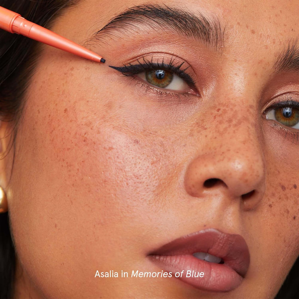 SOSHE Beauty - Waterproof Precision Eyeliner Refill | 1.5mm Smudge-Proof Gel Liner| Cruelty-Free, Certified Plastic Negative (Memories of Blue - Navy Blue, REFILL)