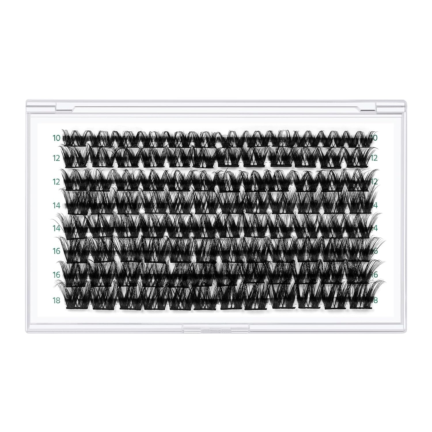 Lash Clusters,96 Pcs Cluster Lashes D Curl 10-18MIX DIY Lash Extensions Eyelash Clusters,KEYYOU Volume Wispy Individual Lashes Soft&Comfortable Easy DIY at Home(Y31,D-10-18MIX)