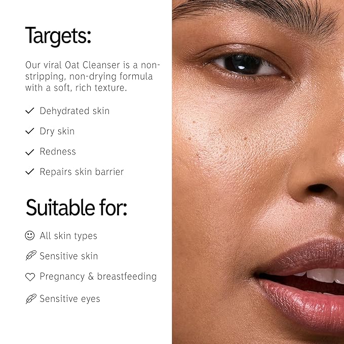 The INKEY List Oat Cleansing Balm Duo, Rich Balm Removes Makeup and Impurities, Reduces Redness, 5.0 fl oz (2 Pack)