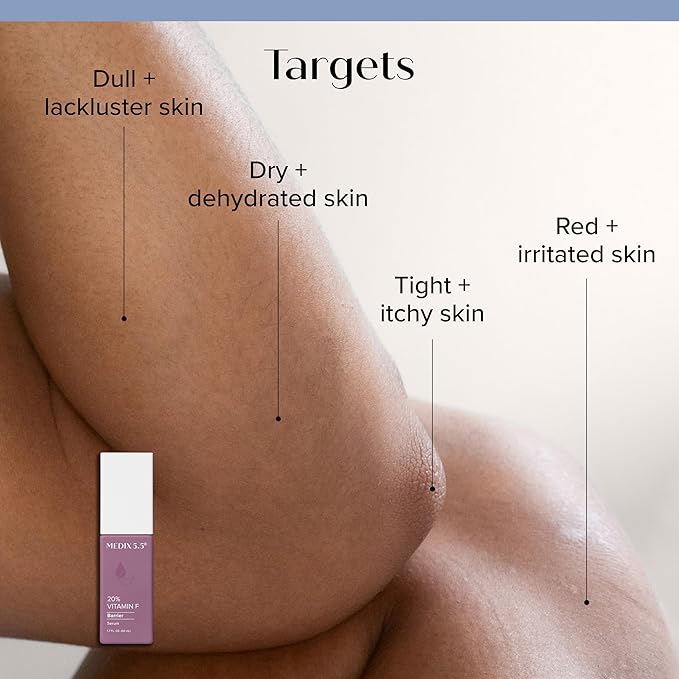 MEDIX Vitamin C Cream + Vitamin F Booster Serum Body Lotion Moisturizer 2PC Skin Care Set | Firming & Brightening Cream Diminishes Uneven Skin Tone, Age Spots, Dry Skin, & Sun Damage, 2PC Bundle