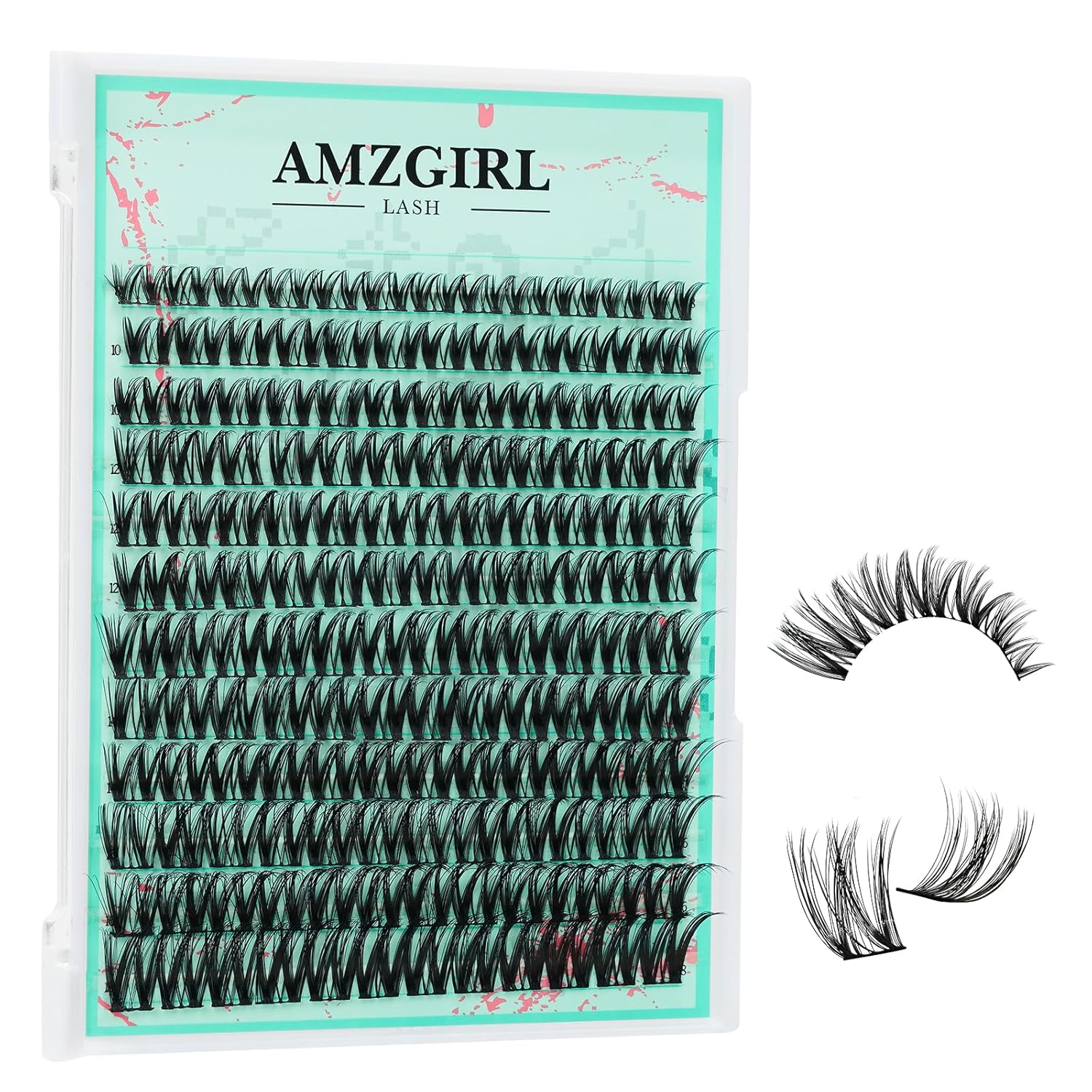 Cluster Lash Extensions 144PCS D Curl Eyelash Clusters with Premium Eyelash Wide Band, Eyelashes Cluster Volume Individual Natural Lashes Cluster(D-Mix,8-18mm)