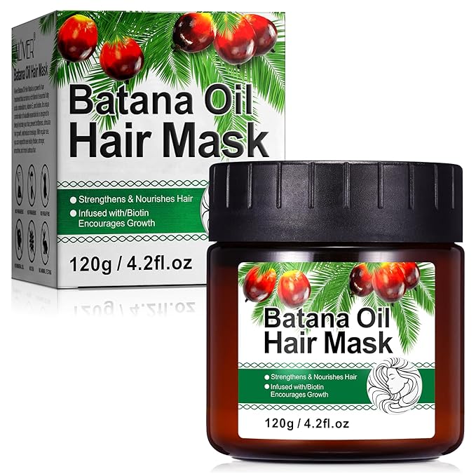 Batana Oil Hair Mask (4.2 Fl Oz) - Deep Conditioning Treatment for Strengthening, Nourishing & Repairing Dry, Damaged & Frizzy Hair of All Types
