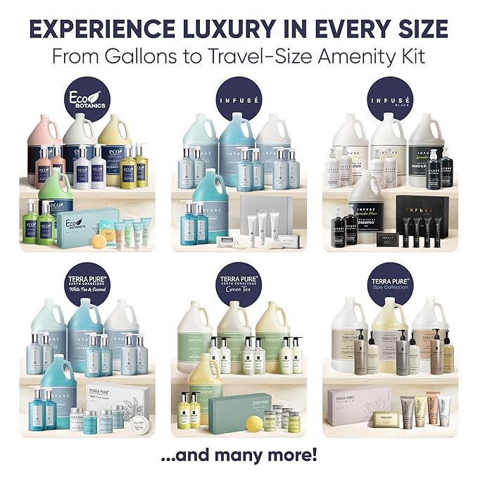 Amenity & Accessory Kit | 1 oz Shampoo, Conditioner, Lotion, Body Wash, Body Bar, Cleansing Bar, Shave & Dental Sets, Make-Up Wipes, Vanity Kit | 1 Set per Case