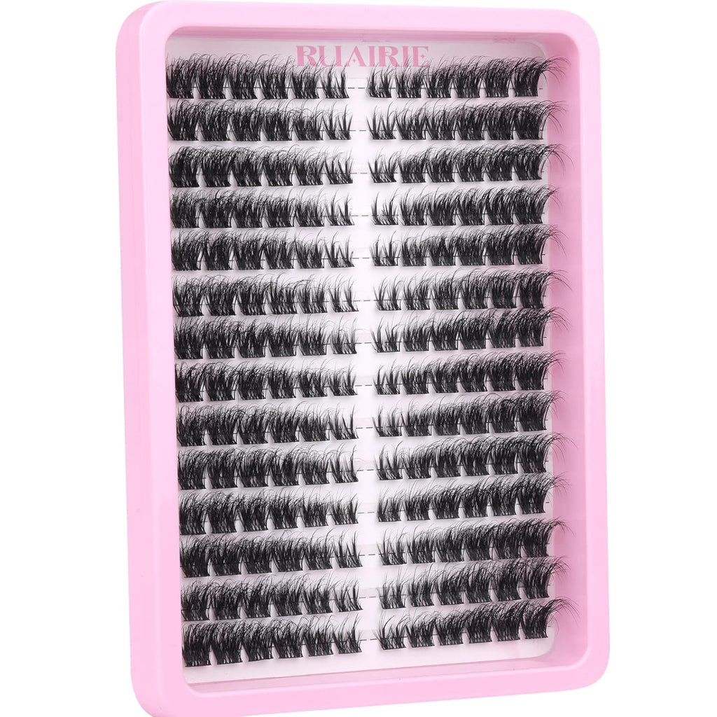 Lash Clusters Volume Eyelash Clusters Eyelash Extensions 168pcs DIY Individual Lashes Extensions 8-16MM Wispy Cluster Lashes by Ruairie