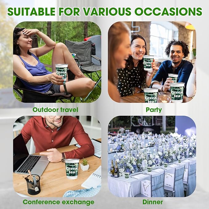 10 Pre-Filled Tea Set Cups with Premium Tea – Ready to Brew Hot or Iced, Eco-Friendly Convenient Ideal Gift Set for Women/Men, Includes Loose Leaf for Travel & Office