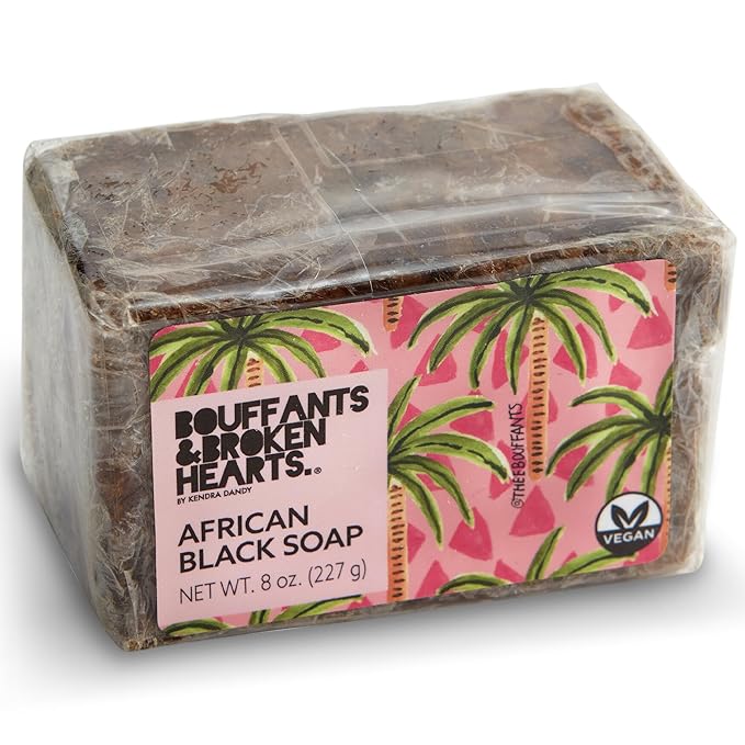 Bouffants Bundle - Creamy Yellow Shea Butter (15oz) | African Black Soap Bar (8oz)