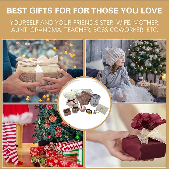 Birthday Gifts for Women Best Friend,Personalized Unique Gift Basket with Bath Bombs and Scented Candles for Mom,Wife,Girlfriend,Sister Relaxation,Inspirational Sunflower