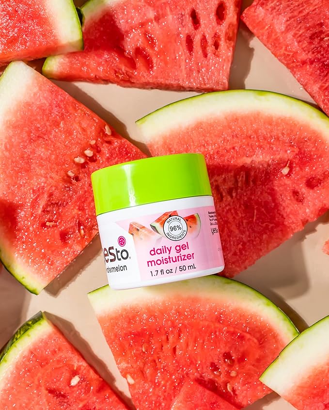 Yes To Watermelon Skincare Essentials Set – Face Wipes, Hand Cream, Lip Balm, Hydrating Moisturizer,