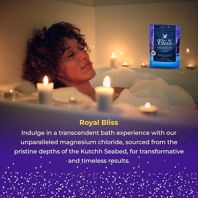 Magnesium Bath & Foot Soak Flakes, Epsom Salt Alternative, High-Absorption Minerals, Natural Salts for Relaxation, Wellness & Muscle Relief, Ideal for Soaking, Recovery, and Stress Relief 5LB