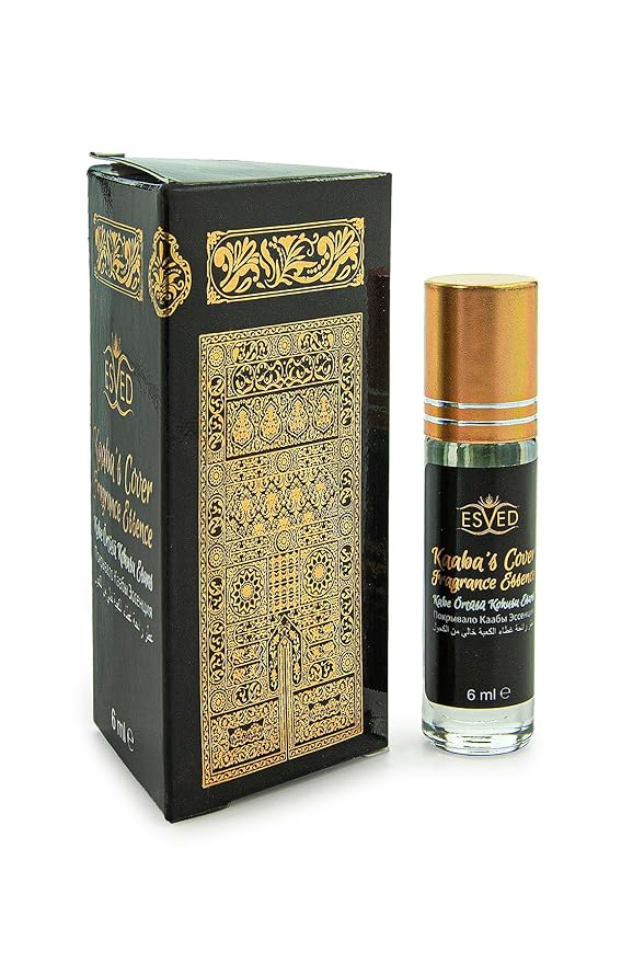 ihvan online, 6 Pack 36 mL - 1.21 Oz Roll On Perfumes Oils, Non Alcoholic Musk Perfume, Arabic Scents, Soft Perfumery Pill for Body, Long Lasting Fragrance for Women & Men, Kaaba Cover