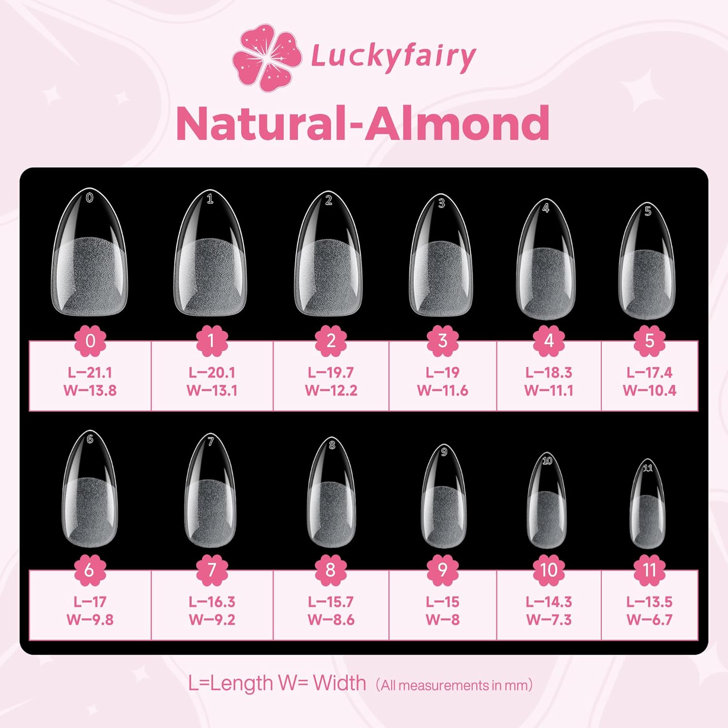 Almond Nail Tips: 240pcs Pointed Almond Soft Gel Nail Tips, Pre-shape Short Nails, Half Matte Full Cover Clear Acrylic Fake Press On Nails for Nail Extension Home Nail Art 12 Sizes Gelly Tips