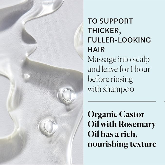 Sky Organics USDA Organic Castor Oil with Rosemary Oil, Strengthening Oil, Pure Potent Blend, Hexane Free, Invigorates Scalp, Supports Stronger, Fuller-Looking Hair, Textured Hair, 6 fl oz w ebook