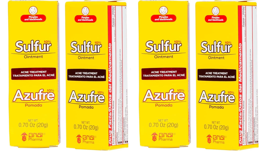 Sulfur Ointment with 10% Sulfur, Assists You in Treating Pimples, Blackheads or Blemishes, Acne Treatment, 2 Count (Pack of 2)
