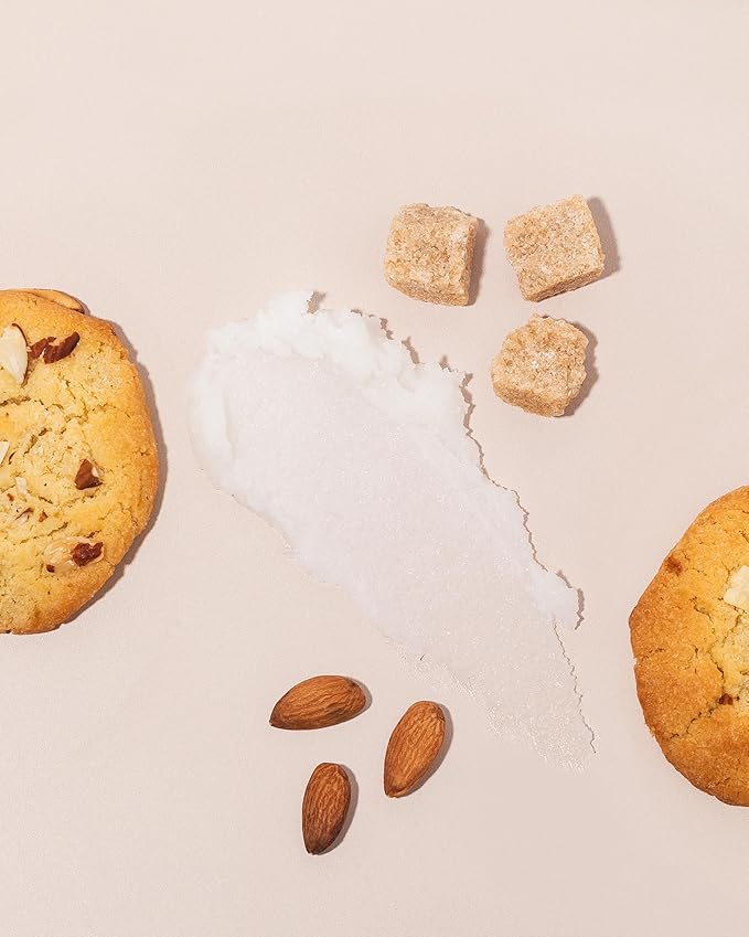 Sugar and Almond Oil Body Scrub - Gentle Moisturizing Body Exfoliation - Made with Coconut, Almond, and Jojoba Oils and Shea Butter