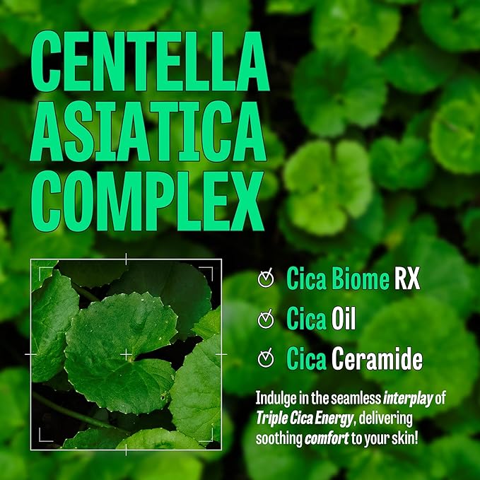 [K-Beauty] Cica Biome Oil to Foam - All-in-One Korean Face Wash Oil Based Foaming Facial Cleanser - Deeply Hydrating & Moisturizing Makeup Deep Cleansing Oil for Sensitive Skin (3.88 fl oz)