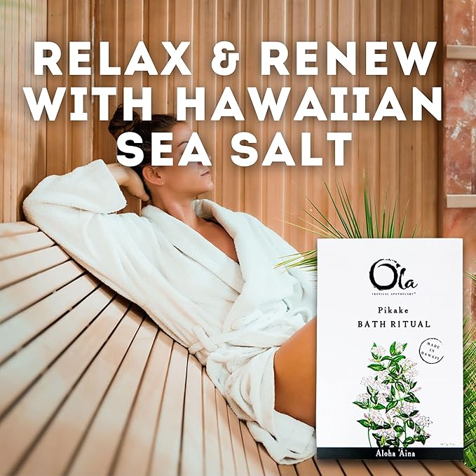 Ola Tropical Apothecary Pikake Scented Hawaiian Sea Salt Bath Rituals - 2 oz