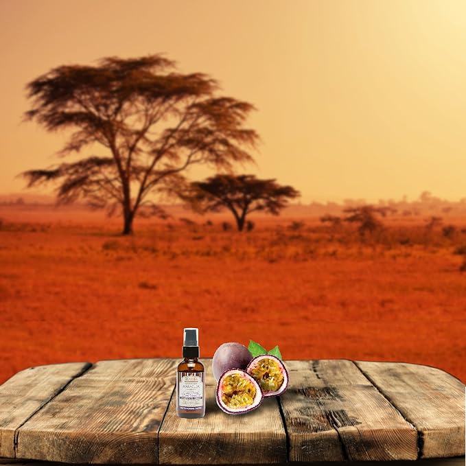 Shea Terra Rwandan Maracuja Cold-Pressed Extra Virgin Oil |All Natural & Organic Emollient Oil Rich in Vitamin C for Super Soft, Glowing, Youthful Skin – 2 oz