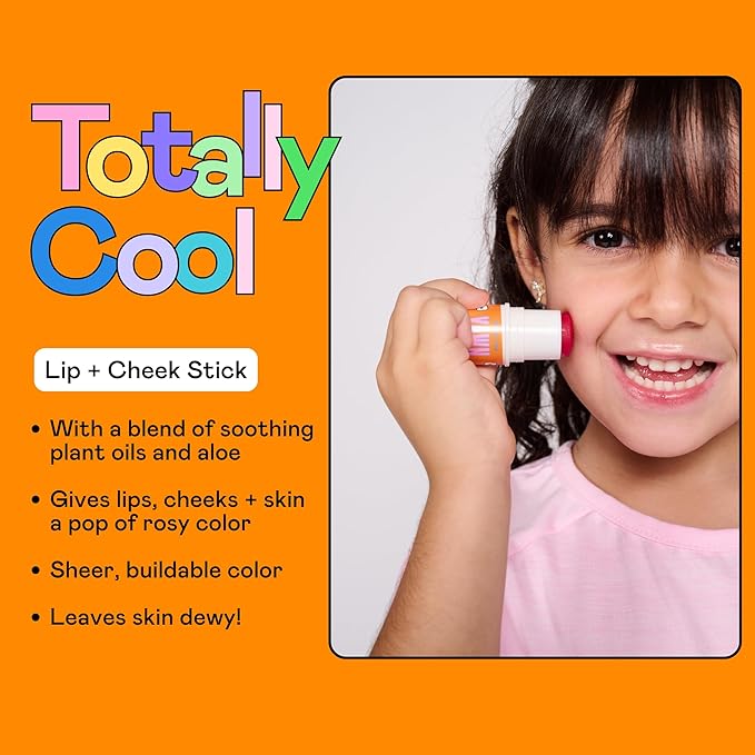 YAWN Makeup & Skincare Kit for Kids | Non-Toxic, Vegan, Cruelty Free, Talc Free | Lip Balm, Tinted Face Multi-Stick for Lips & Cheeks, and Universal Body Balm Stick | For Kids 3+ | Made in USA