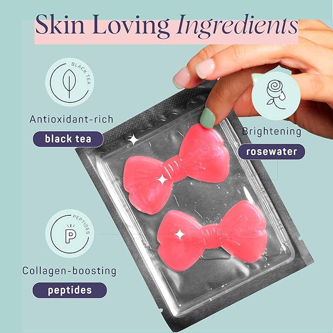 SpaLife PRETTY IN PINK UNDEREYE MASK & PIMPLE PATCH DUO – Hydrogel Undereye Patches for Dark Circles, Puffy Eyes – Hydrocolloid Pimple Patches – Mother's Day Gifts for Her - 42 Total Patches