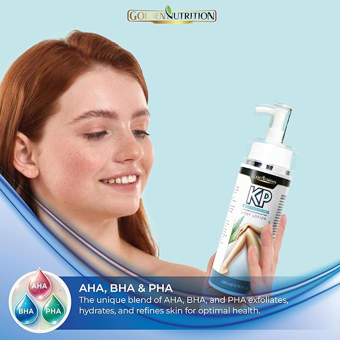 Smoothing & Hydrating KP Lotion, Exfoliating Moisturizer for Rough, Bumpy Skin, AHA & BHA Formula for Keratosis Pilaris 6.76 fl oz
