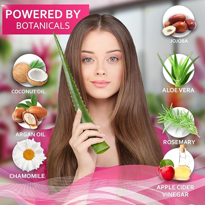 Apple Cider Vinegar Deep Conditioning Mask - Treatment for Dry Damaged Hair and Split End Repair - Sulfate Free Formula with Collagen, Keratin and Argan Oil - For Flaky Scalp and Dandruff Relief