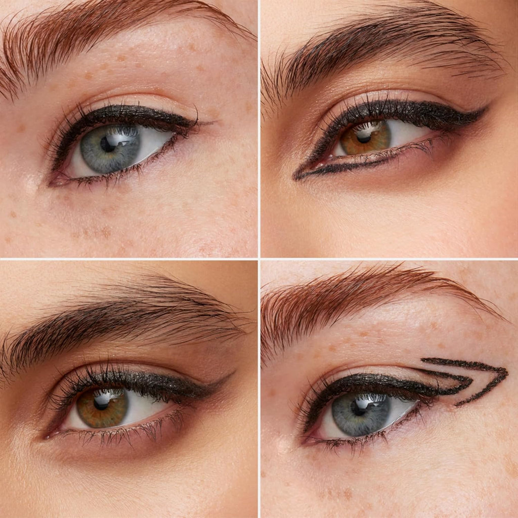 Wonderskin Eyeliner Pencil, 1440 Longwear Black Glitter Eyeliner Pencil - Waterproof, Sharpenable & Smudge Proof