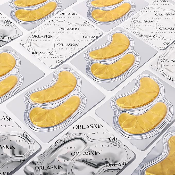 Under Eye Patches,30 Pairs Eye Mask Skin care for Dark Circles, Puffy Eyes, Under eye Bags,Wrinkles,Eye Treatment Skin Care for Men & Women Gift （24K Gold）