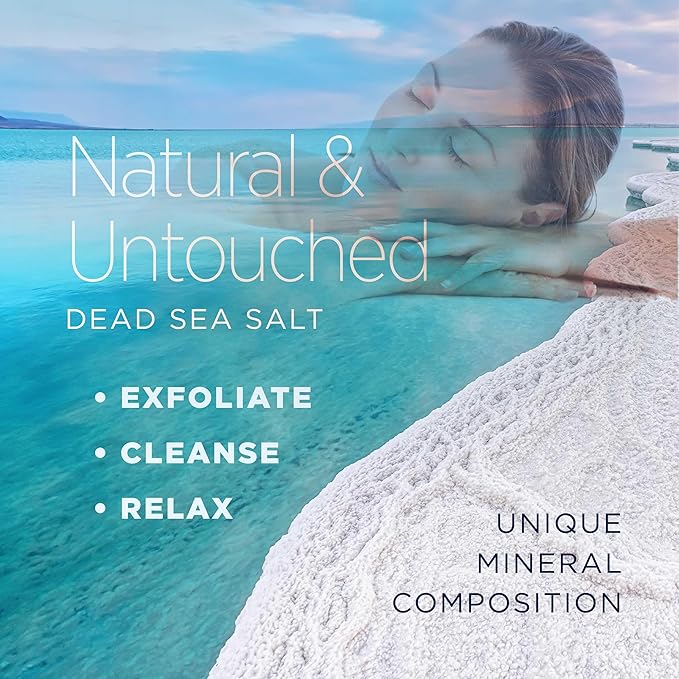 Minera Dead Sea Salt, 100% Pure & Natural, (3 x 5 lbs.) Fine Grain (0-1.7 -4mm) Bulk Bag, Easily Dissolving Dead Sea Salts for Soaking & Bathing, Skin Nourishing Fine Sea Salt, Unscented