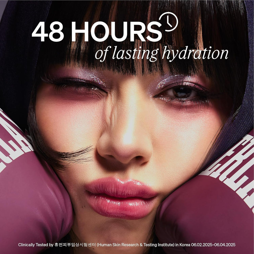 LipLock Jelly Serum for Dry Lips, Long-Lasting, Hydrating, Plumping, Glossy Mask with Rose PDRN, Carrot Collagen, Pillow Peptide, Moisturizing Tinted Lip Balm. (Grape Crush)