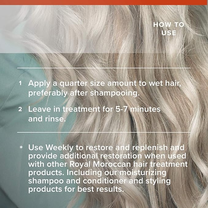 Hair Mask, 250 ml (8.45 fl oz) - Nourishing Hair Mask Treatment for Damaged Hair, Argan Oil for Hair