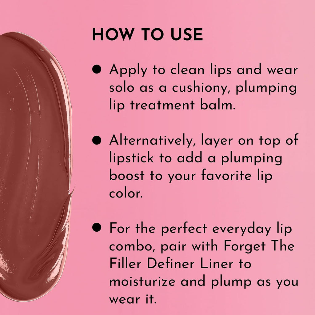 Lawless Forget the Filler Lip Plumping Line Smoothing Tinted Balm - Sweetie - Premium Tinted Lip Balm with Natural Ingredients to Plump and Smooth Lips for a Firmer, Fuller Look - 0.09 oz