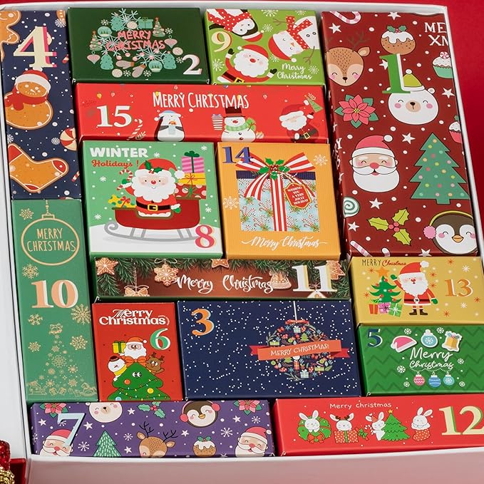 Christmas Gift Set, Bath and Body Gifts Sets for Women, Christmas Spa Gift Baskets for Women, Skincare Beauty Advent Calendar