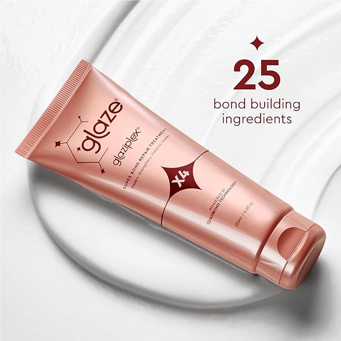 Glaze Sleek Espresso Super Color Conditioning Gloss 6.4fl.oz & GlaziPlex Super Bond Repair Hair Treatment, 120ml. 4-in-1 Deep Conditioning Hair Mask