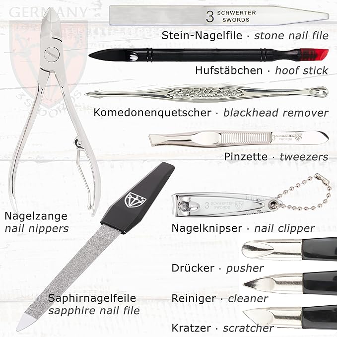3 Swords Germany – manicure pedicure set kit (009)
