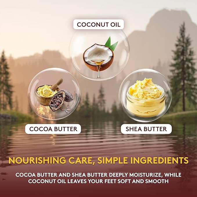 OKAY **ALL NATURAL** Cocoa Butter Foot Scrub 6oz / 177ml