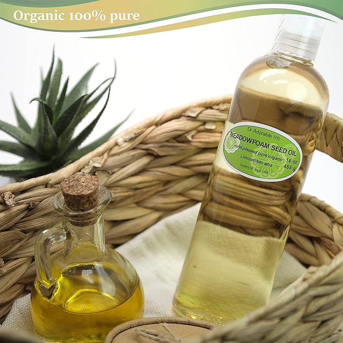 Dr Adorable - 16 oz - Meadowfoam Seed Oil - 100% Pure Natural Organic Cold Pressed