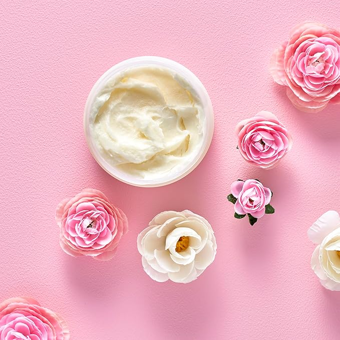 Rose Hips Whipped Body Butter 5oz with Nourishing Shea Butter and Coconut Oil Paraben Free Vegan Made in USA