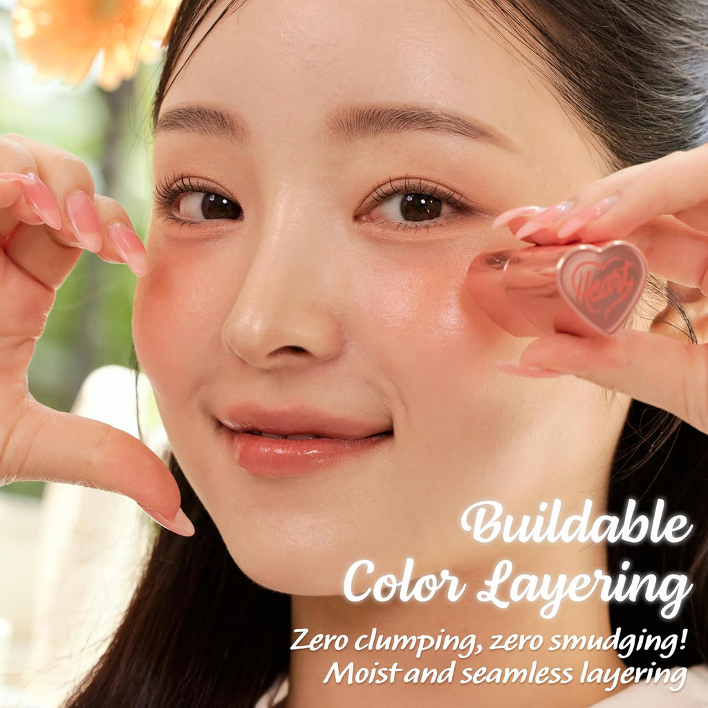 Touch in Sol In My Heart Stick Blush (#Sunset Coral) – Cream Blush Stick for Cheeks, Eyes & Lips – Korean Makeup Cheek – Creamy, Blendable Milk Blush for Dewy Glow, Natural Finish, k beauty (0.21 Oz)