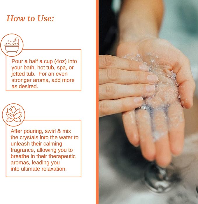 Relax Spa & Bath, Epsom & Dead Sea Salts, Aromatherapy Bath Salts for Hot Tub, Bath, or Spa, Infused with Magnesium, 32 oz Each, 7 Pack RX Therapy