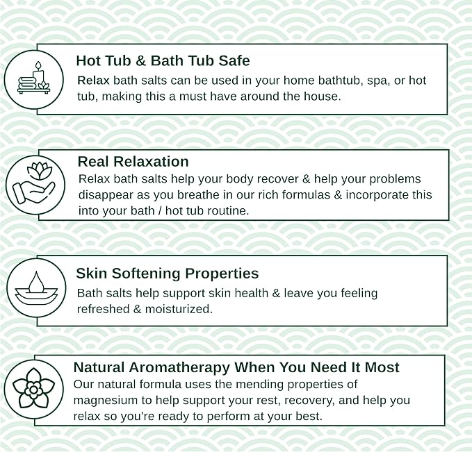 Relax Spa & Bath, Epsom & Dead Sea Salts, Aromatherapy Bath Salts for Hot Tub, Bath, or Spa, Infused with Magnesium, Mothers Day Gifts & Gifts for Mom, Eucalyptus Mint Scent