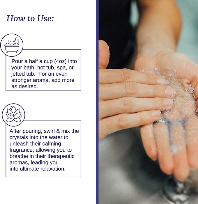 Relax Spa & Bath, Epsom & Dead Sea Salts, Aromatherapy Bath Salts for Hot Tub, Bath, or Spa, Infused with Magnesium, Mothers Day Gifts & Gifts for Mom, Lavender Palmarosa Scent