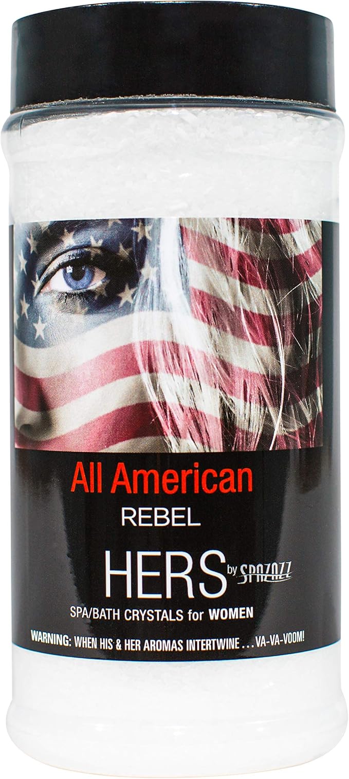 Spazazz SPZ-921 Hers All American Rebel Novelty Crystals Container, 17 oz