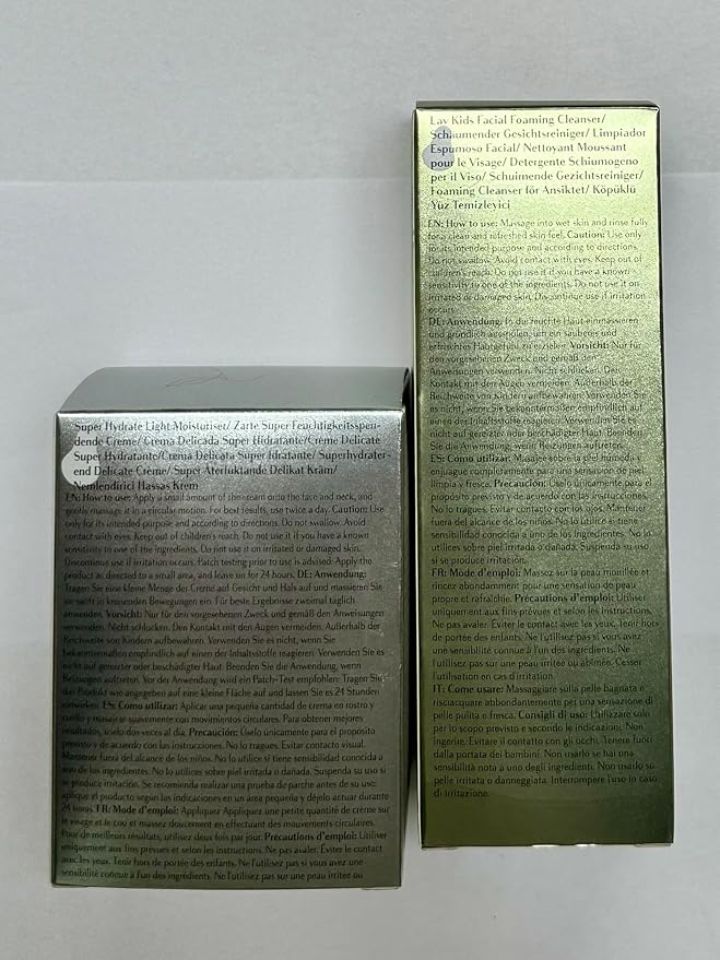 Moisturising Skincare Bundle- Foaming Facial Cleanser 100ml & Face Moisturiser 50ml (green, blue)