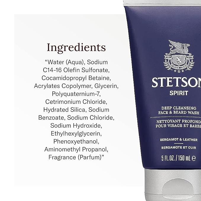 Stetson Spirit - Deep Clean Face & Beard Wash - 3 Pack