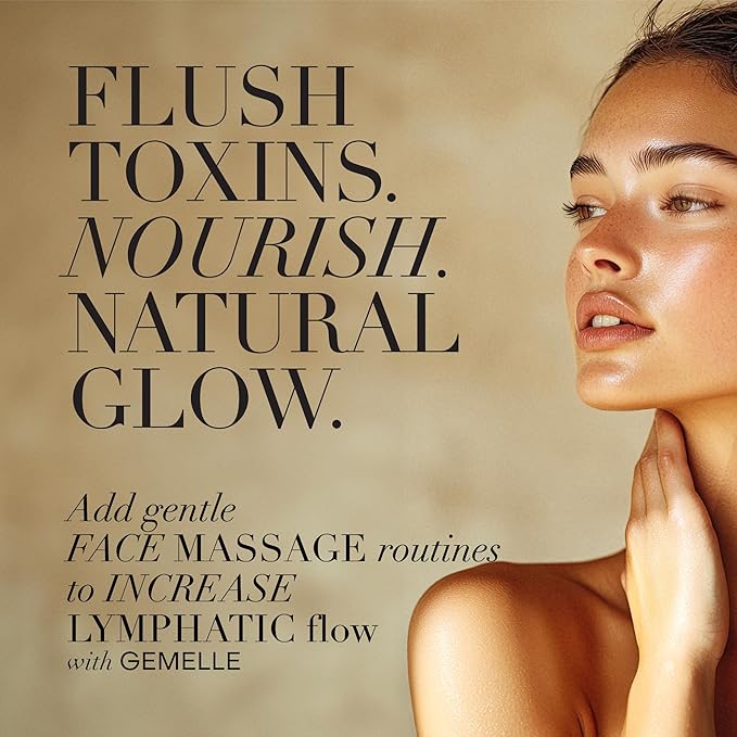 GEMELLE Lymphatic Anti-Aging Face Oil | 6x Award winner | Vitamin C,E & A | Moisturize, Repair & Protect | Bakuchiol, Sea Buckthorn & More! | Organic, Natural, Clean Beauty | Starter, Travel 15ml