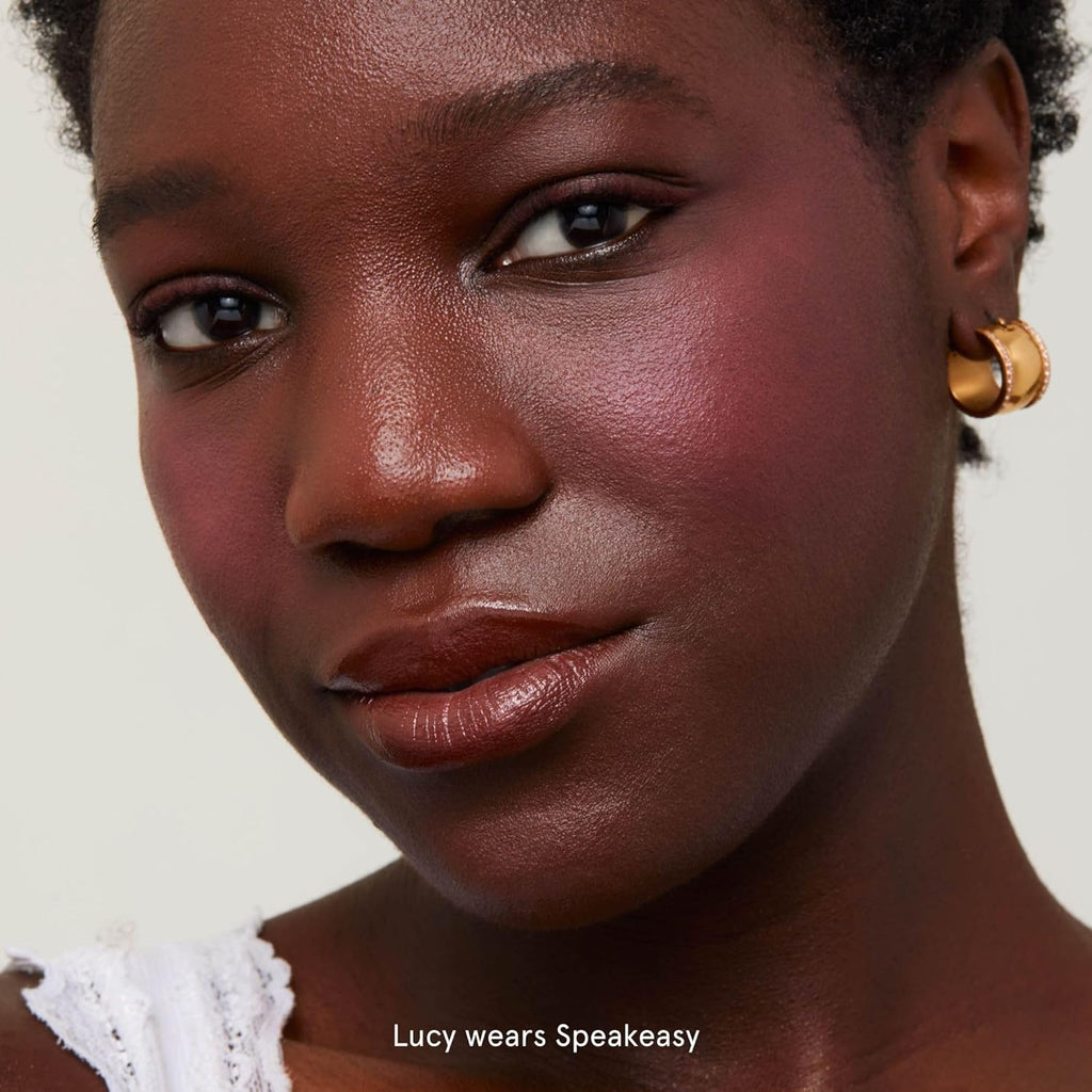 SOSHE Beauty - Blurring Pillow Blush | Featherlight, Cushiony, Cream to Powder Formula | Squalane, Cucumber Seed Extract, Ashwagandha Root | Vegan, Clean, Cruelty-Free (Speakeasy, Dusty Mauve)