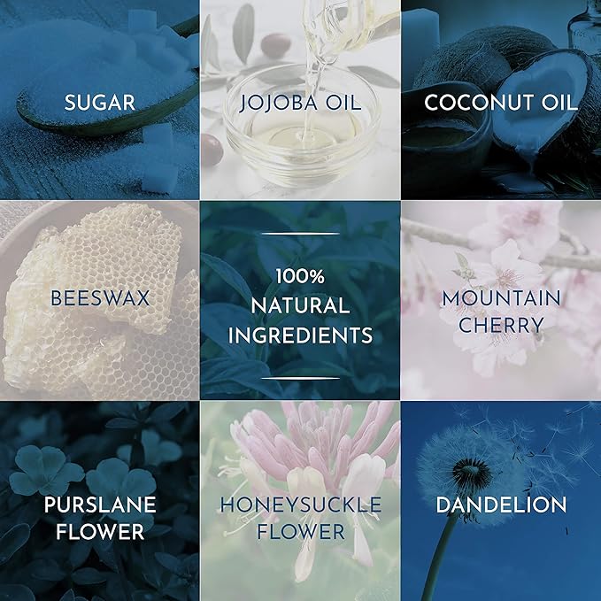 SNOW Lip Exfoliating Sugar Scrub - Lip Scrub Exfoliator for Plump & Soft Lips - Care Product with Jojoba Oil Moisturize Dry Lips Care Kit Essential Lavender & Mint