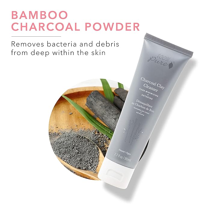 100% PURE Charcoal Clay Cleanser
