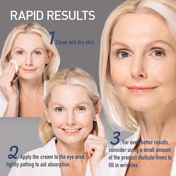 Enaskin Naturals Instant Eye & Face Lift Cream: Rapid Under Eye Bags Wrinkles Puffiness Remover for Women and Men in 60s - Temporary Firming & Tightening Treatment - Wrinkle Filler - 0.5 oz