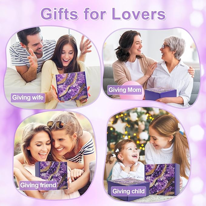 Birthday Gifts for Women, Get Well Soon Gifts, Relaxing Spa Care Package, Lavender Gift Box - Valentines, Mothers Day, Christmas Gifts for Women, Mom, Wife, Girlfriend, Friends, Sis